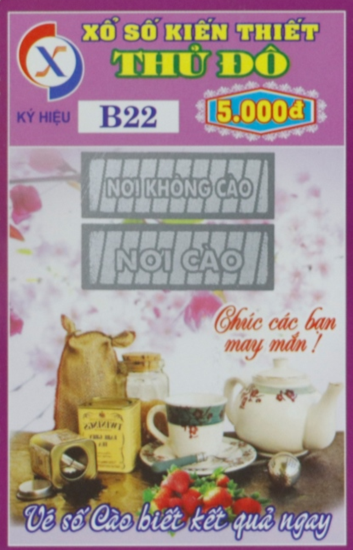 CÔNG TY TNHH MTV XỔ SỐ KIẾN THIẾT THỦ ĐÔ PHÁT HÀNH ĐỢT VÉ XỔ SỐ BIẾT KẾT QUẢ NGAY