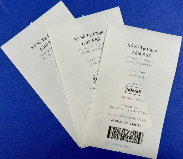 XỔ SỐ ĐIỆN TOÁN LÔ TÔ 2, 3, 5 SỐ